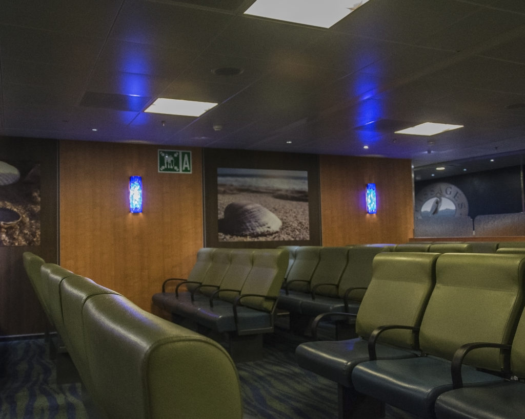 interior shot of the ferry