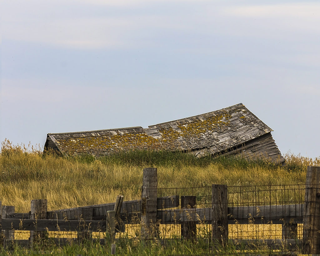 fallen barn